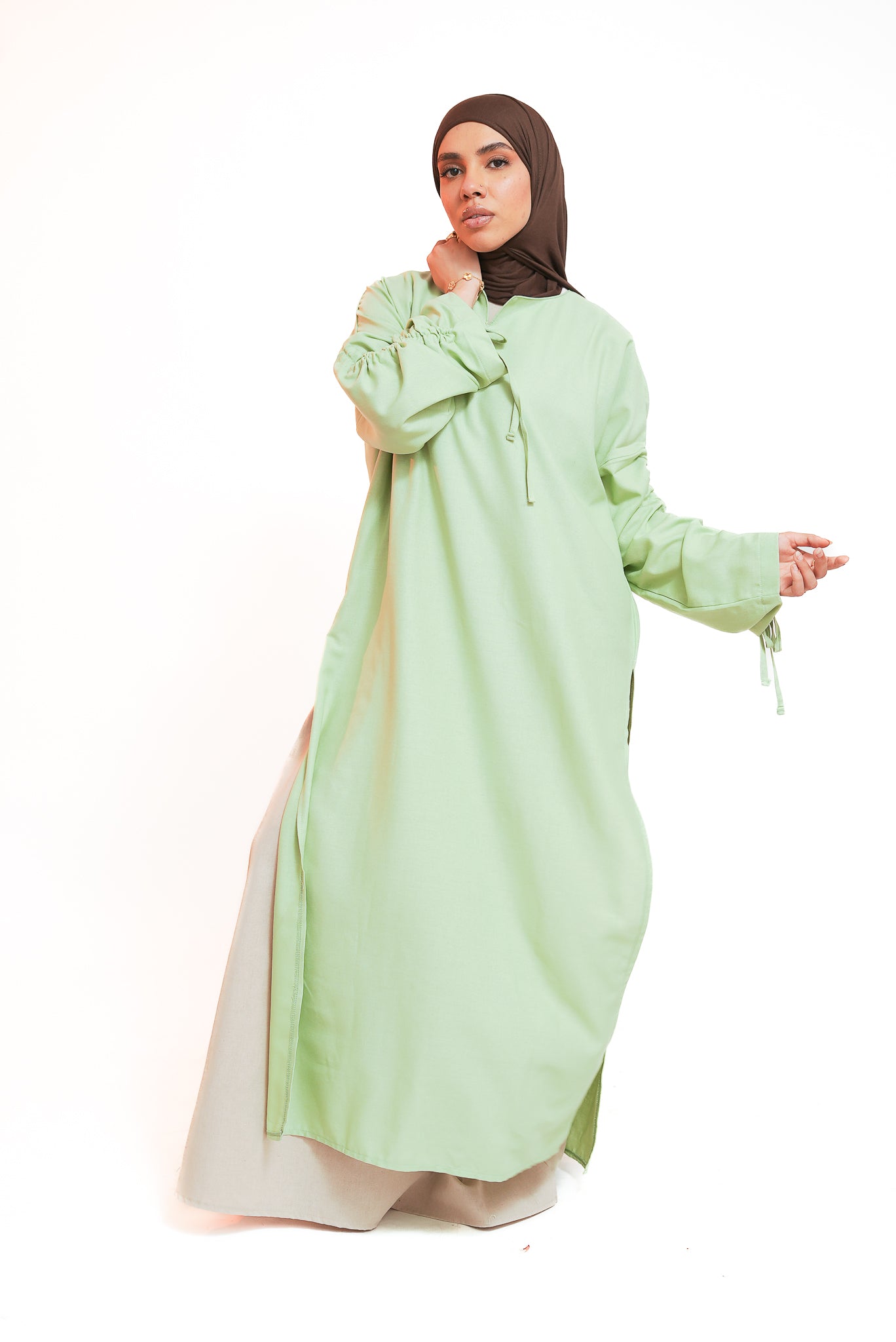 Sage Green Side Slit Tunic