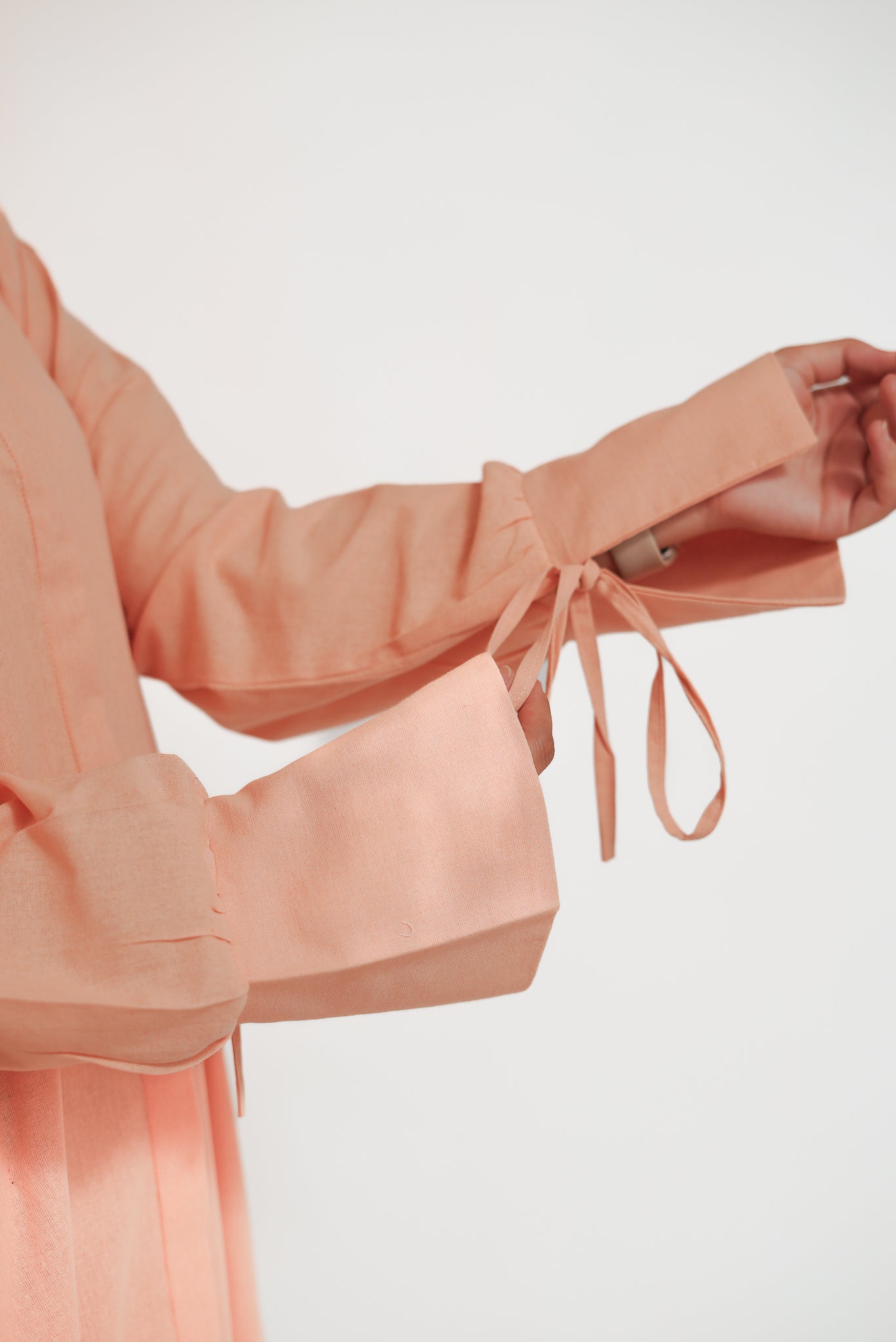 Simone Flow Tie Linen Dress