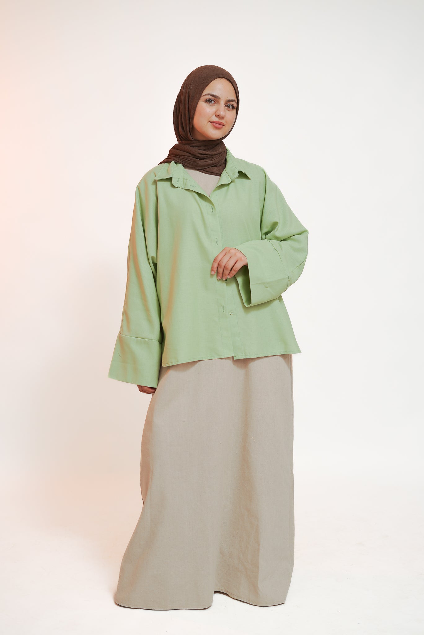Mint Green Short Kimono Shirt