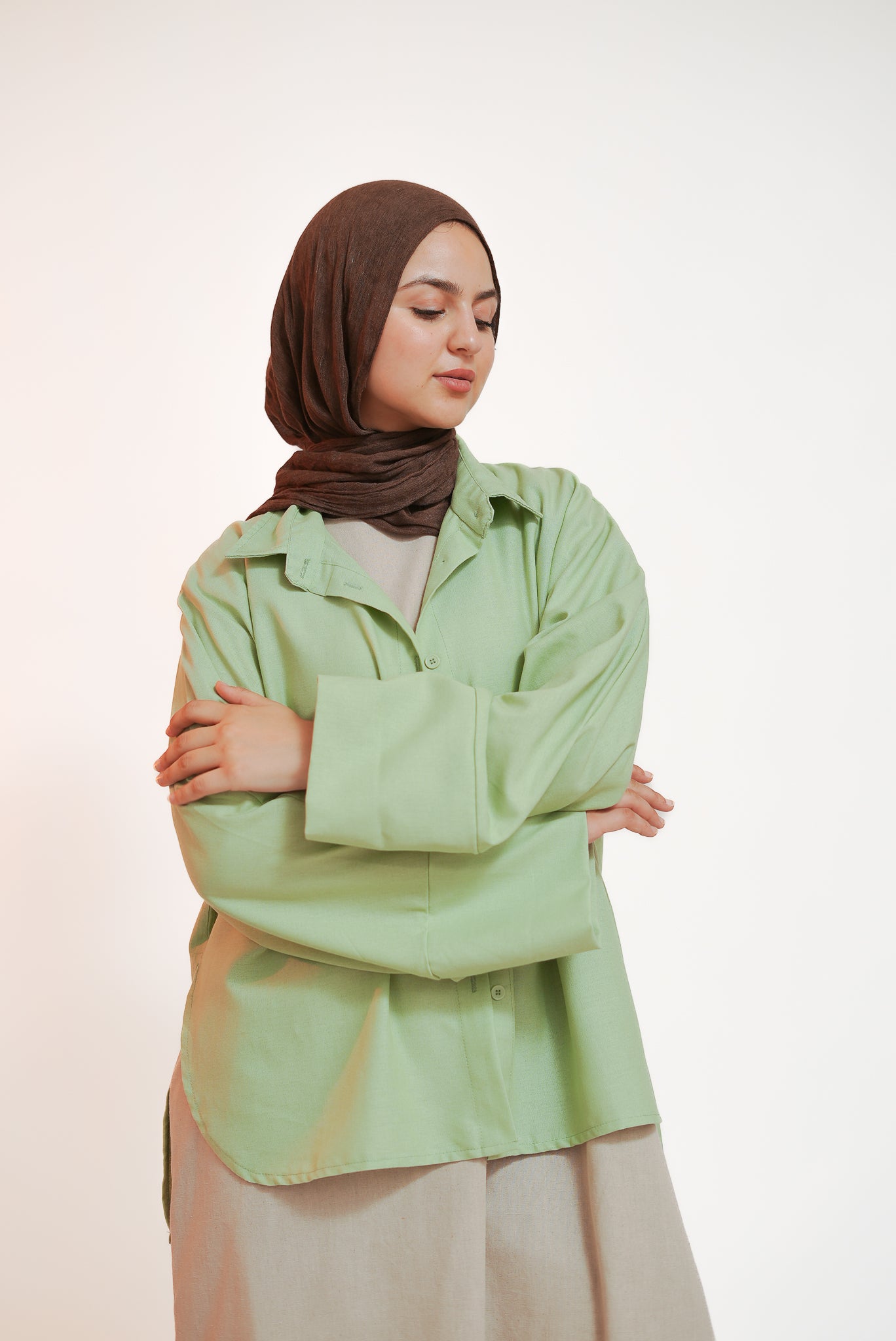 Mint Green Short Kimono Shirt