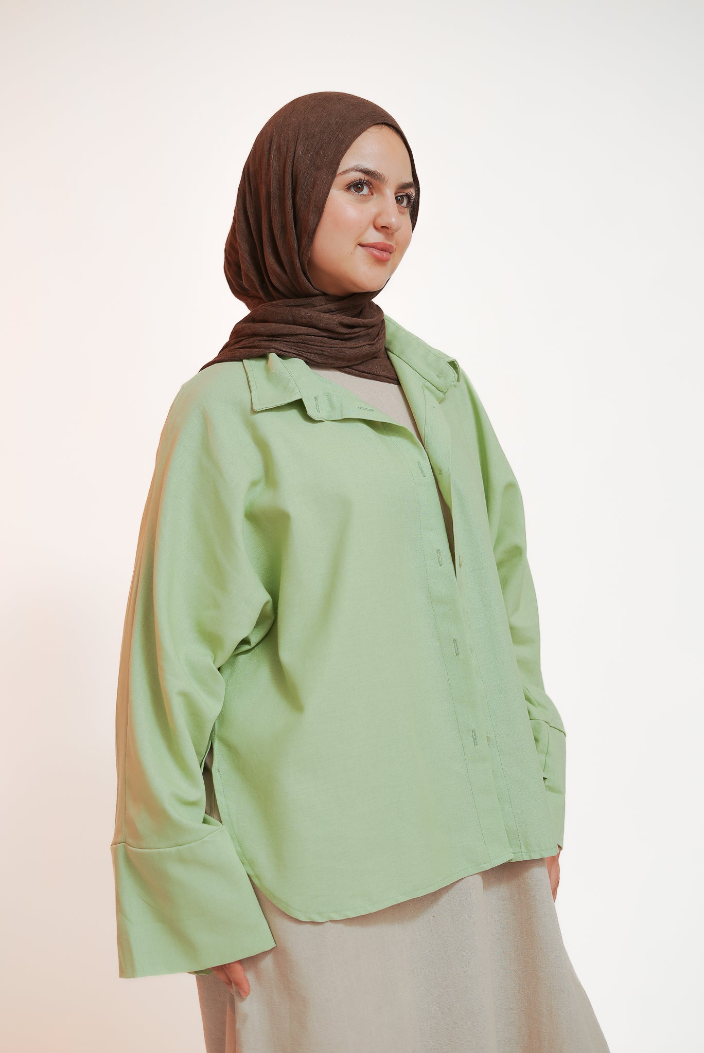 Mint Green Short Kimono Shirt
