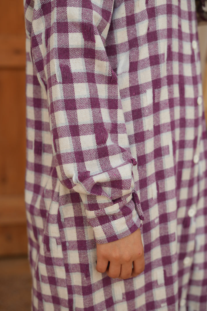 Madinah Purple Coat Dress