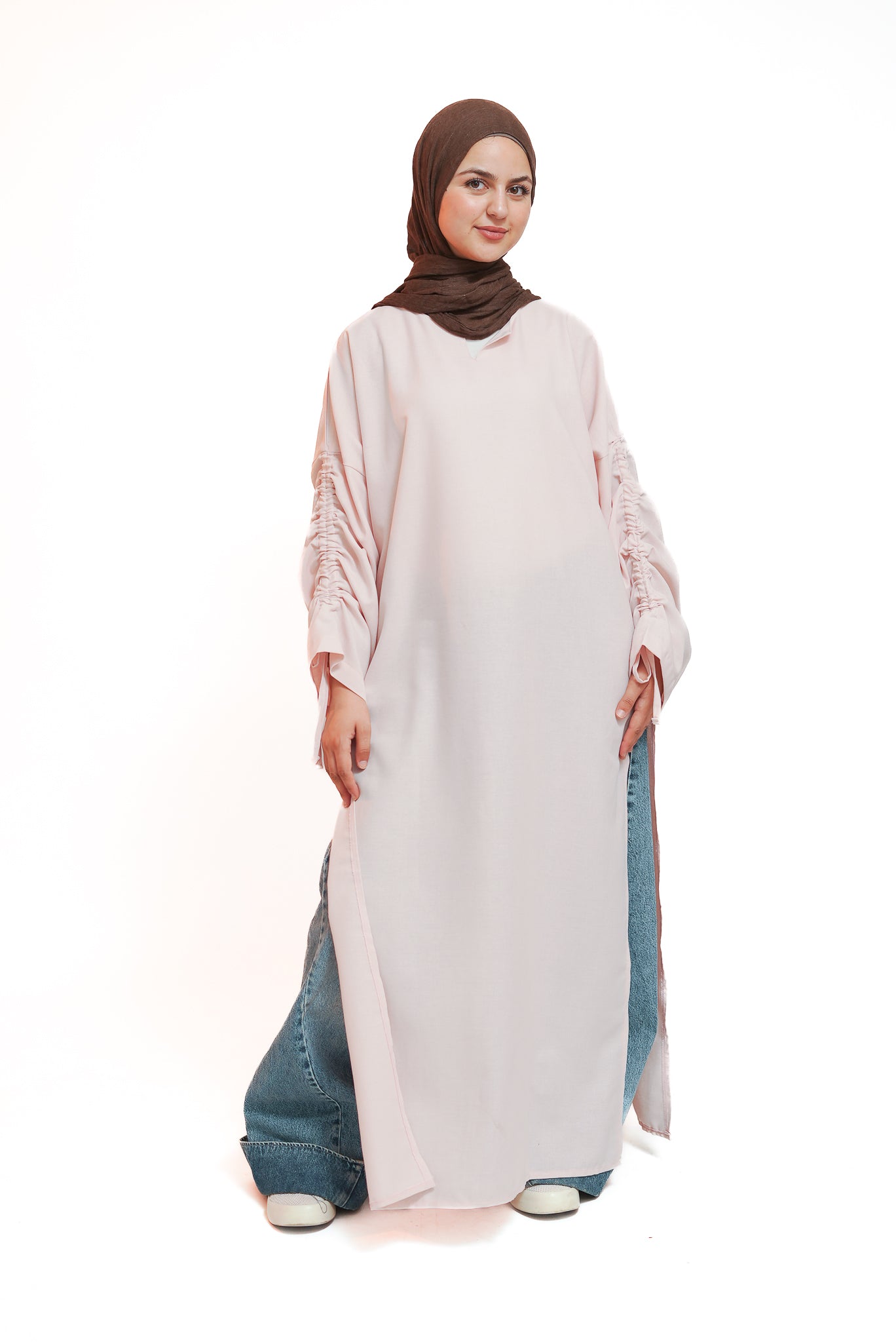 Pale Rose Side Slit Tunic
