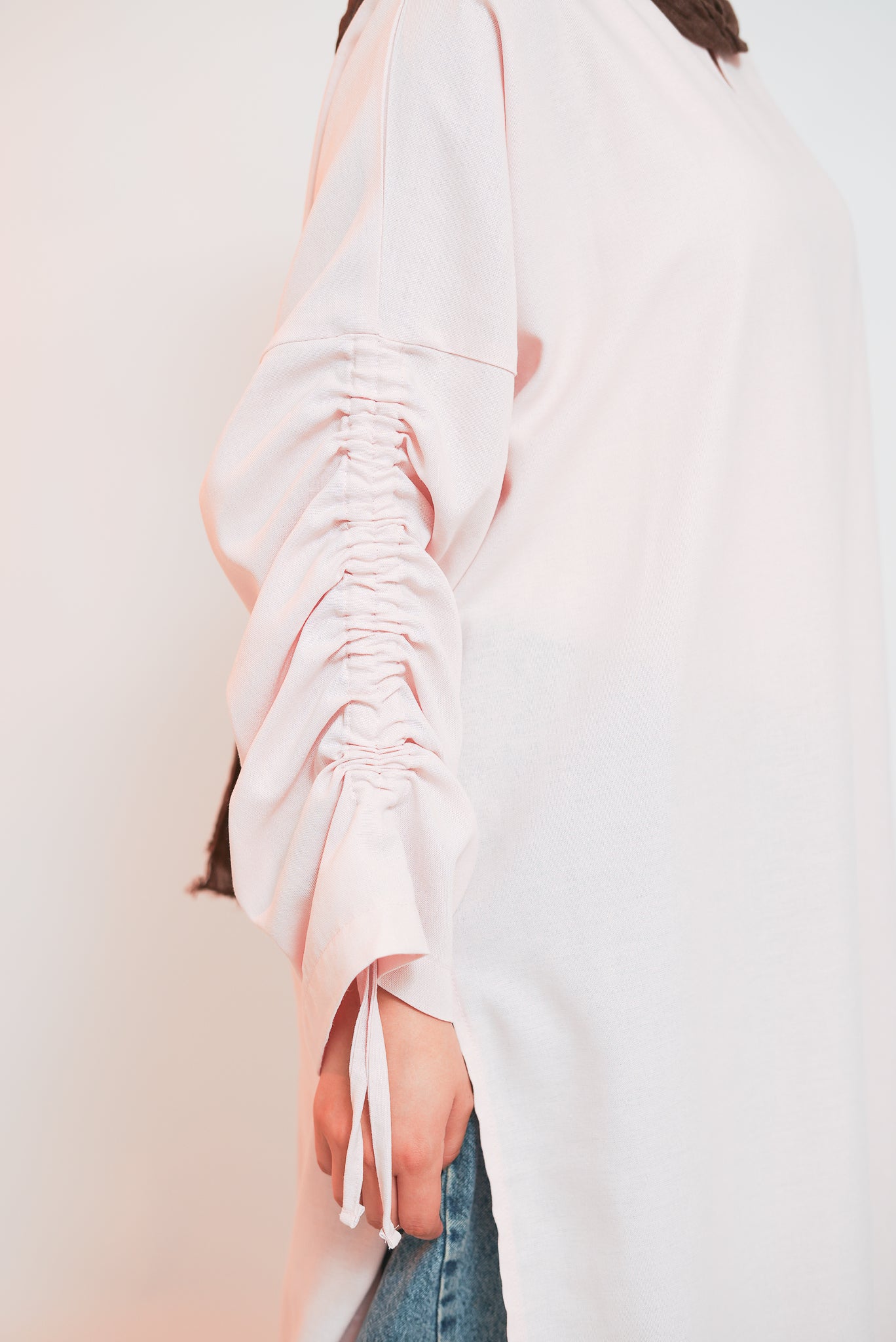 Pale Rose Side Slit Tunic