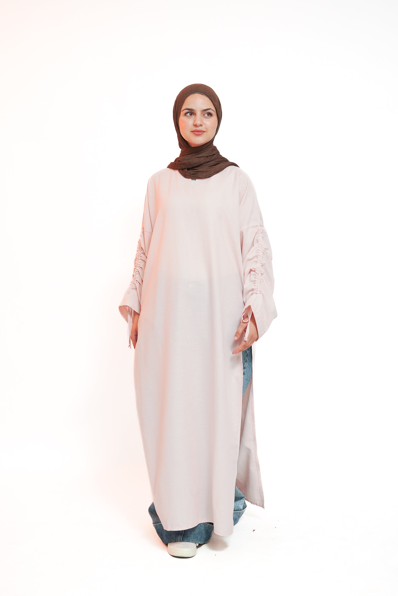 Pale Rose Side Slit Tunic